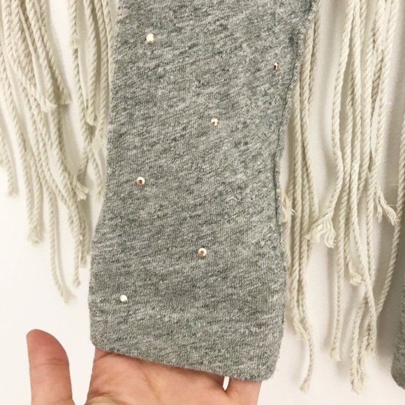 J. Crew Embellished Studded Quarter Sleeve Tee - Picture 3 of 7